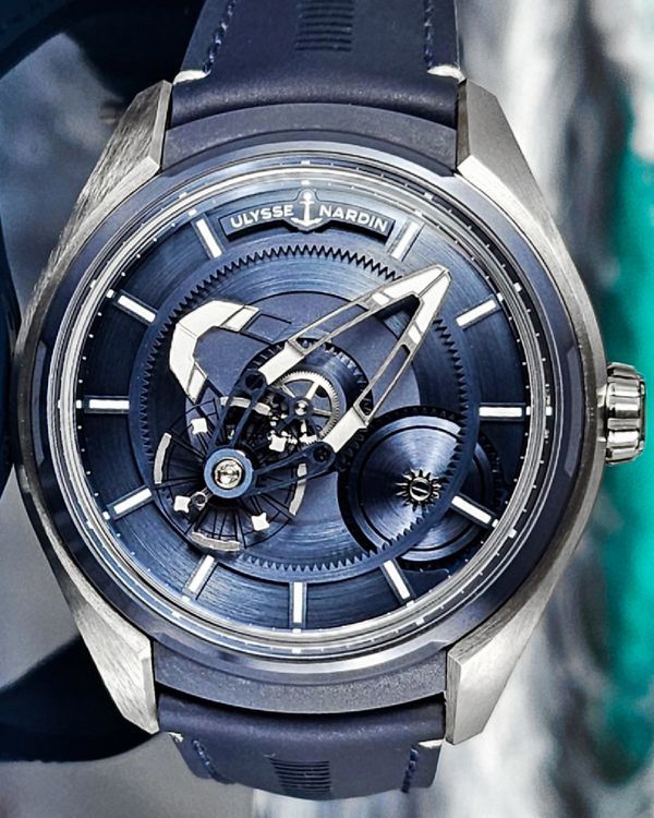 2019 Ulysse Nardin Freak X 43MM Blue Dial Leather Strap (2303-270/03)