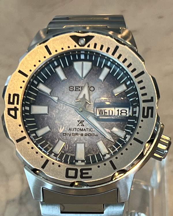 No Reserve - Seiko Prospex "Save the Ocean" S.E. 42MM Blue Dial Steel Bracelet (SRPG57)