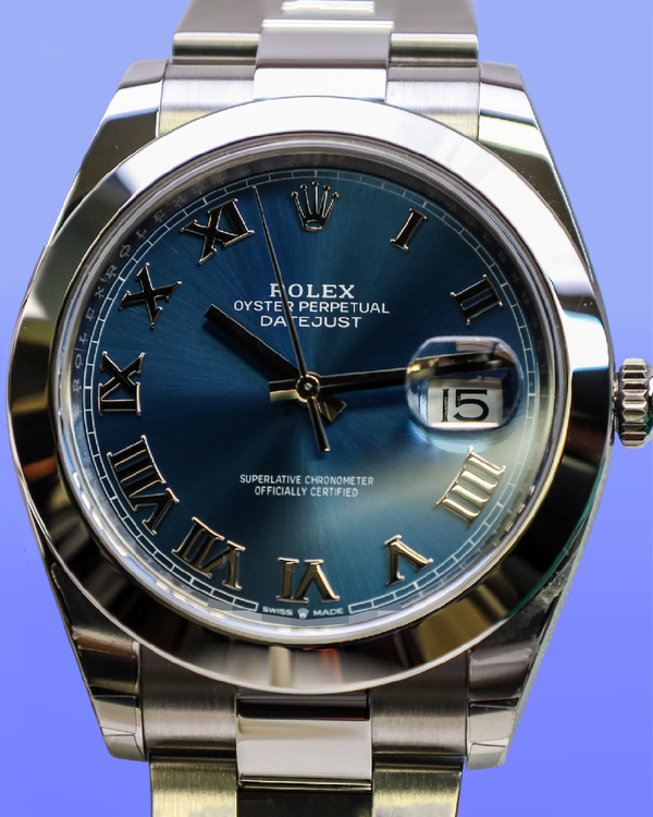 2026 Rolex Datejust 41MM Blue Dial Oyster Bracelet (126300)