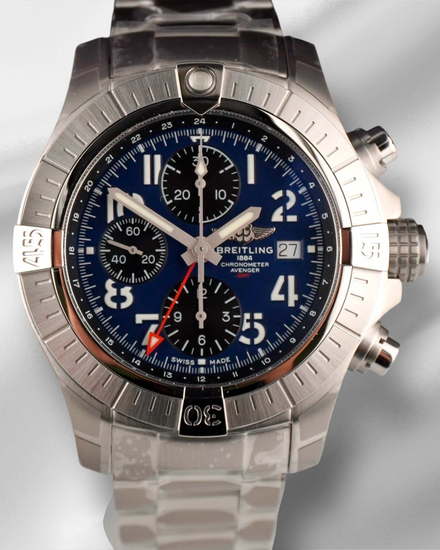 2025 Breitling Avenger Chronograph GMT 45MM Blue Dial Steel Bracelet (A24315)