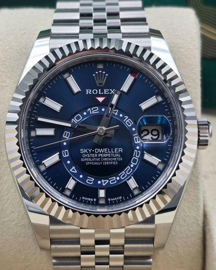 2026 Rolex Sky-Dweller 42MM Blue Dial Jubilee Bracelet (336934)