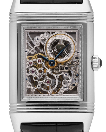 Jaeger-LeCoultre Reverso 26MM Skeleton Dial Leather Strap (270.6.49)