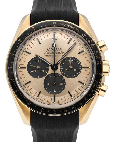 Omega Speedmaster Professional Moonwatch 42MM Champagne Dial Rubber Strap (310.62.42.50.99.001)