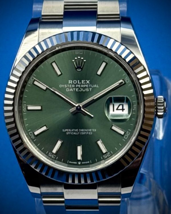 2025 Rolex Datejust 41MM Green Dial Oyster Bracelet (126334)
