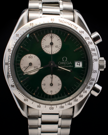 1999 Omega Speedmaster 39MM Green Dial Steel Bracelet (3511.70)