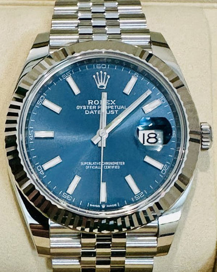 2026 Rolex Datejust 41MM Blue Dial Jubilee Bracelet (126334)