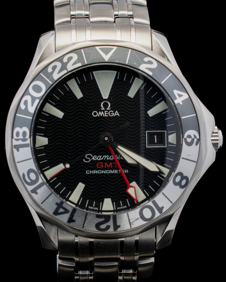 2000 Omega Seamaster 300 GMT "50th Anniversary" 41MM Black Dial Steel Bracelet (2534.50.00)