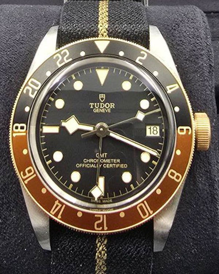 2023 Tudor Black Bay GMT S&G "Rootbeer" 41MM Black Dial Textile Strap (79833MN)