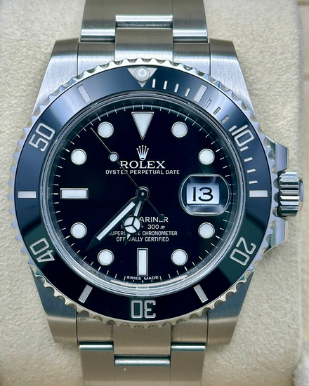 2016 Rolex Submariner Date 40MM Black Dial Oyster Bracelet (116610LN)