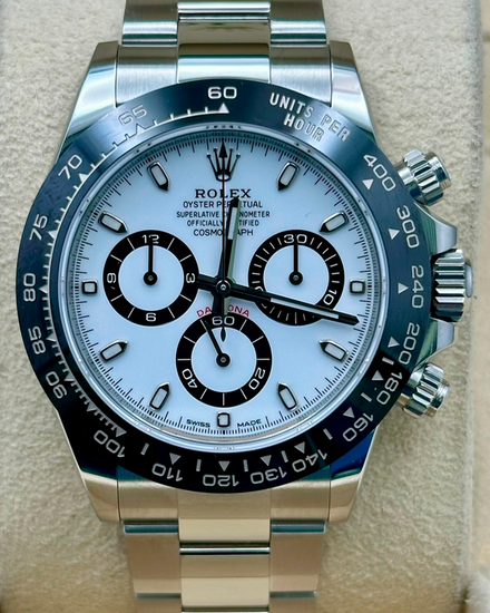 2022 Rolex Cosmograph Daytona "Panda" 40MM White Dial Oyster Bracelet (116500LN)