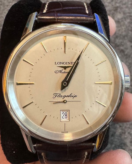 2025 Longines Flagship Heritage 38MM Silver Dial Leather Strap (L47954782)