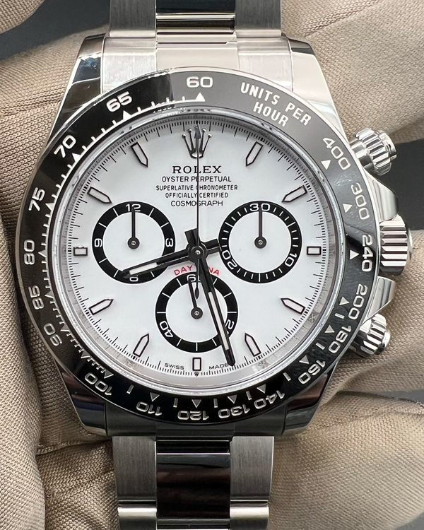 2026 Rolex Cosmograph Daytona "Panda" 40MM White Dial Oyster Bracelet (126500LN)
