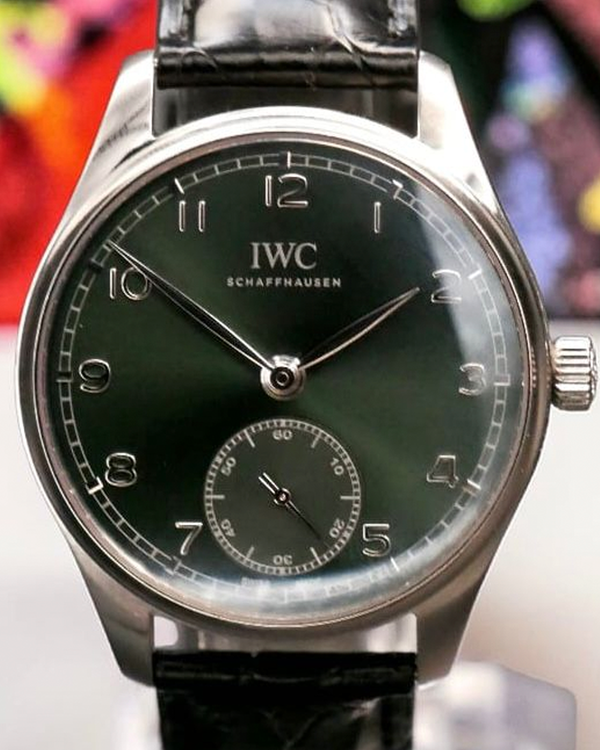 2023 IWC Schaffhausen Portugieser 40MM Green Dial Leather Strap (IW358310)