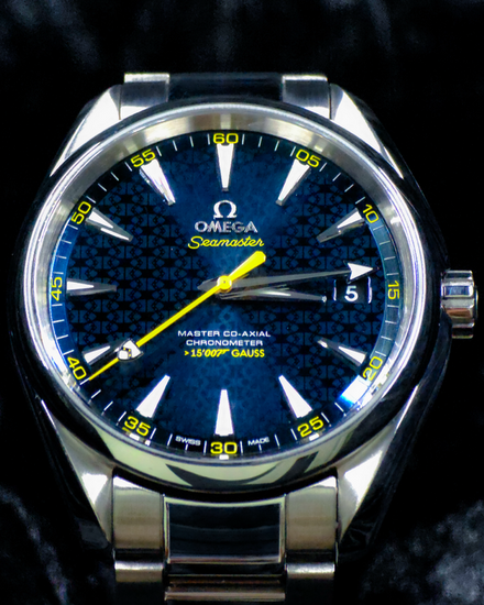 No Reserve - 2023 Omega Seamaster Aqua Terra 150M "James Bond Spectre" L.E. 41.5MM Blue Dial Steel Bracelet (231.10.42.21.03.004)