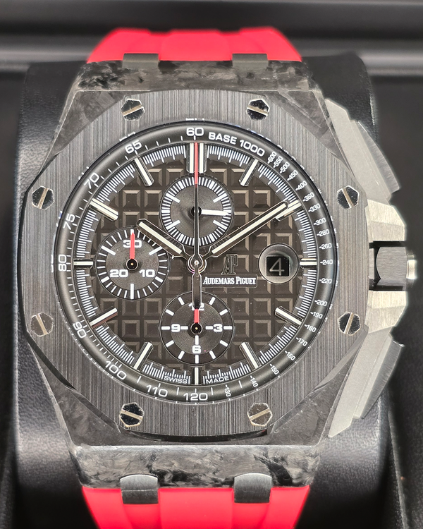 2014 Audemars Piguet Royal Oak Offshore Chronograph 44MM Black Dial Aftermarket Rubber Strap (26400AU.OO.A002CA.01)