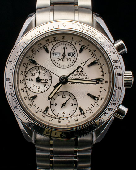 Omega Speedmaster Day-Date 40MM Silver Dial Steel Bracelet (3221.30.00)