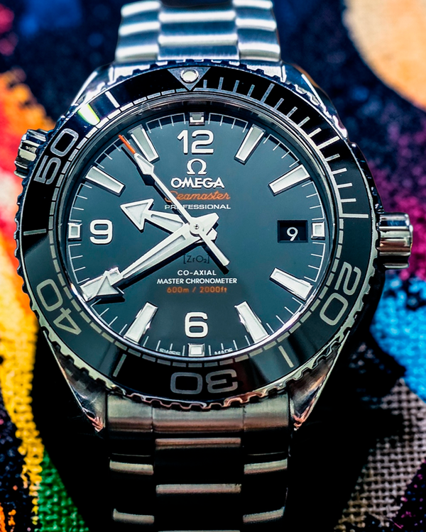 No Reserve - 2023 Omega Seamaster Planet Ocean 39.5MM Black Dial Steel Bracelet (215.30.40.20.01.001)