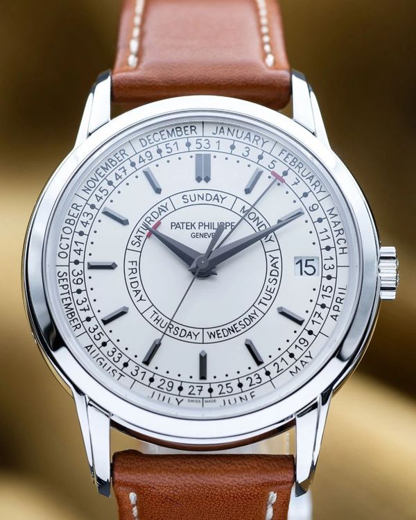 2023 Patek Philippe Calatrava 40MM Silver Dial Leather Strap (5212A-001)