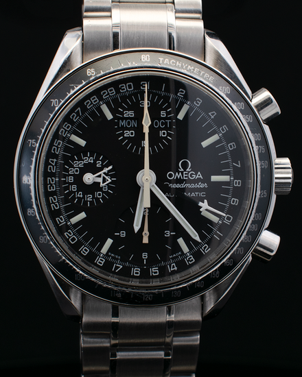 Omega Speedmaster Day-Date 39MM Black Dial Steel Bracelet (3520.50.00)