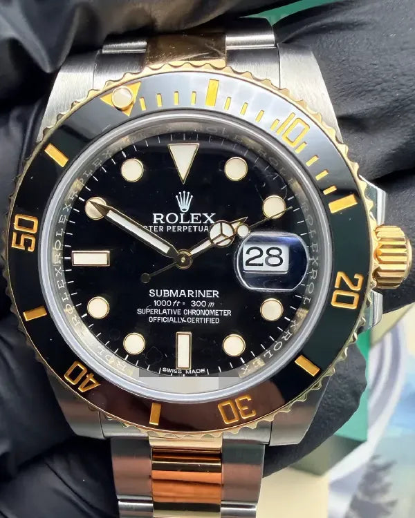 2017 Rolex Submariner Date 40MM Black Dial Two-Tone Oyster Bracelet (116613LN)