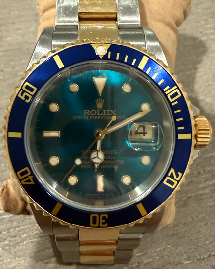 2005 Rolex Submariner Date "Bluesy" 40MM Blue Dial Two-Tone Oyster Bracelet (16613)