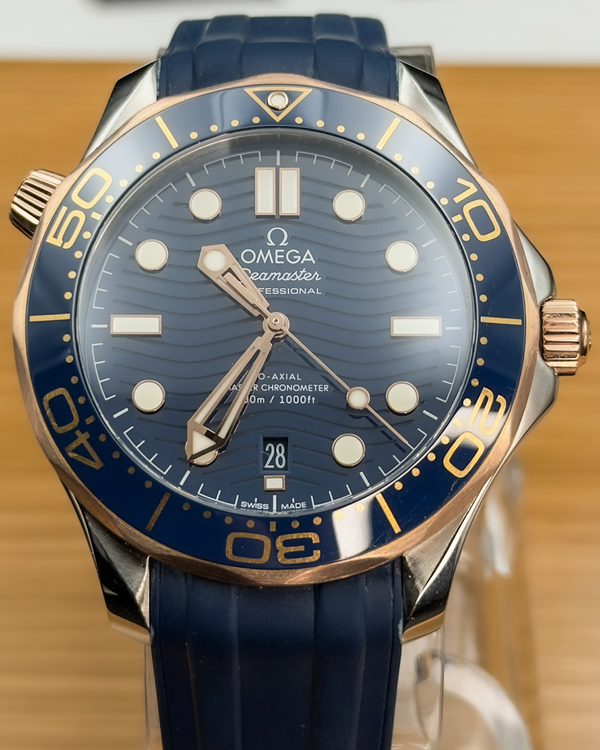 Omega Seamaster Diver 300M 42MM Blue Dial Rubber Strap (210.22.42.20.03.002)