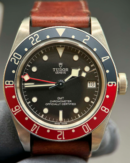 2022 Tudor Black Bay "Pepsi" 41MM Black Dial Leather Strap (79830RB)