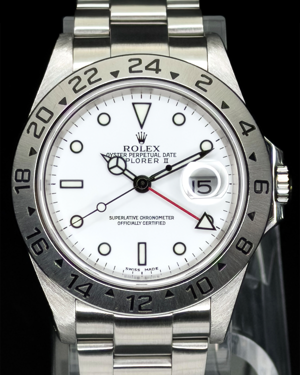 2002 Rolex Explorer II "Polar" 40MM White Dial Oyster Bracelet (16570)