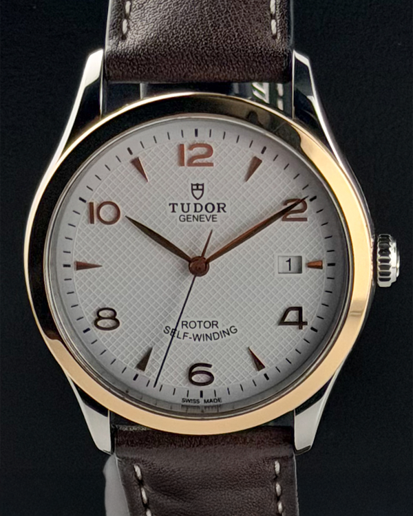 Tudor 1926 39MM Silver Dial Leather Strap (91551)