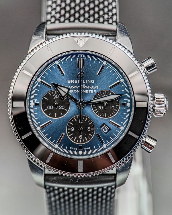 2021 Breitling Superocean Heritage Chronograph S.E. 44MM Blue Dial Rubber Strap (AB0162)