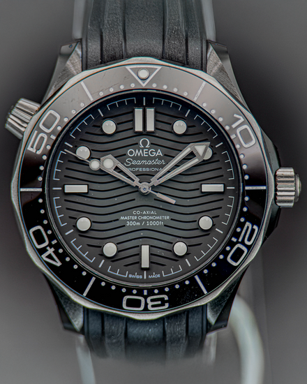 Omega Seamaster Diver 300M 43.5MM Black Dial Rubber Strap (210.92.44.20.01.002)