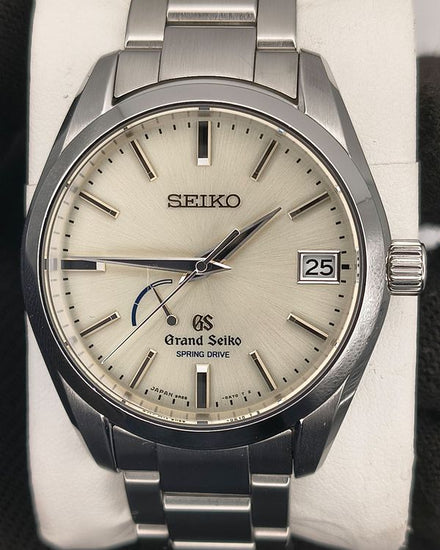 2014 Grand Seiko Spring Drive Elegance 39MM Silver Dial Steel Bracelet (SBGA083)