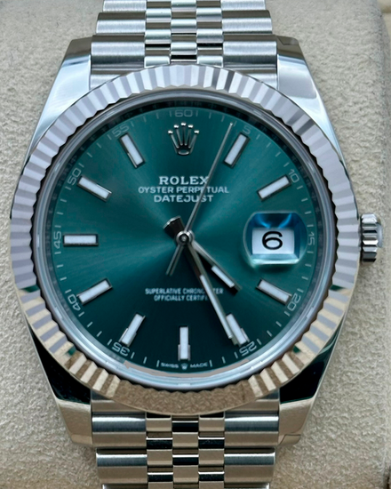 2026 Rolex Datejust 41MM Green Dial Jubilee Bracelet (126334)