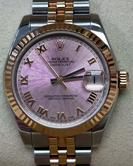 2011 Rolex Datejust 31MM Pink Dial Two-Tone Super Jubilee Bracelet (178271)
