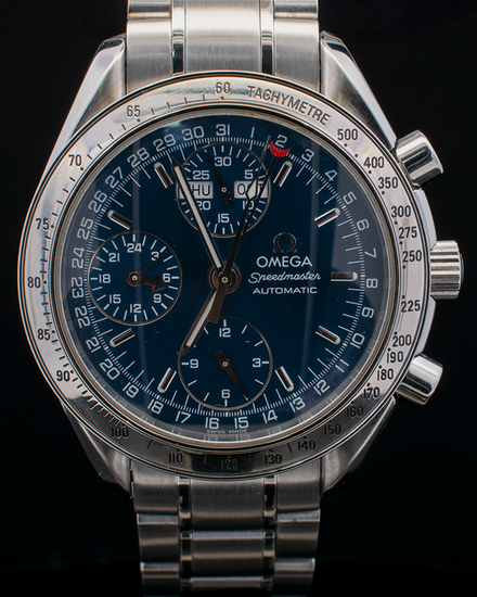 Omega Speedmaster Day-Date 39MM Blue Dial Steel Bracelet (3523.80.00)