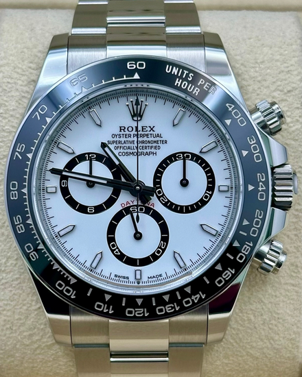 2025 Rolex Cosmograph Daytona "Panda" 40MM White Dial Oyster Bracelet (126500LN)