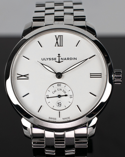 2020 Ulysse Nardin Classico 40MM Silver Dial Steel Bracelet (3203-136-30)