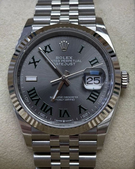 2025 Rolex Datejust "Wimbledon" 36MM Slate Dial Jubilee Bracelet (126234)