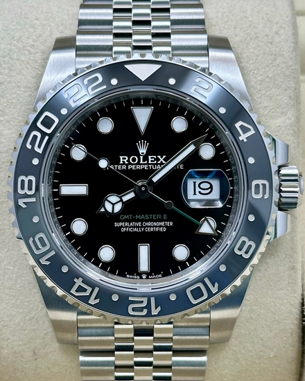 2026 Rolex GMT-Master II "Bruce Wayne" 40MM Black Dial Jubilee Bracelet (126710GRNR)