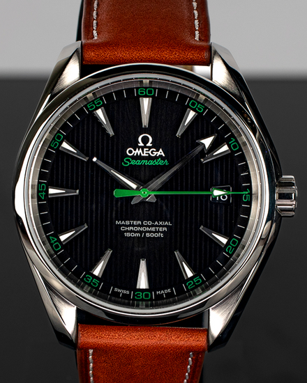 2015 Omega Seamaster Aqua Terra 150M "Golf Edition" 41.5MM Black Dial Leather Strap (231.12.42.21.01.003)