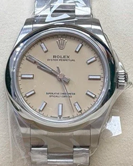 2025 Rolex Oyster Perpetual 31MM Beige Dial Oyster Bracelet (277200)