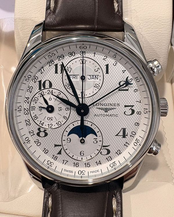 2026 Longines Master Collection 40MM Silver Dial Leather Strap (L2.673.4.78.3)