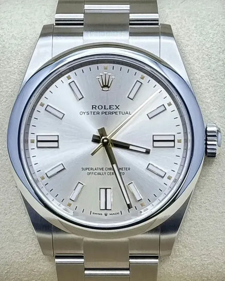 2026 Rolex Oyster Perpetual 41MM Silver Dial Oyster Bracelet (134300)