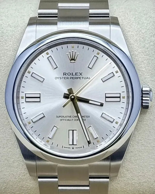2026 Rolex Oyster Perpetual 41MM Silver Dial Oyster Bracelet (134300)