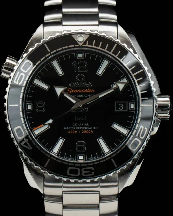 2022 Omega Seamaster Planet Ocean 600M 39.5MM Black Dial Steel Bracelet (215.30.40.20.01.001)