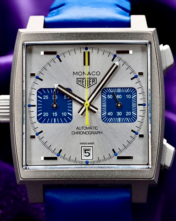 2024 Tag Heuer Monaco Racing L.E. 39MM Silver Dial Leather Strap (CAW218E.FC6565)