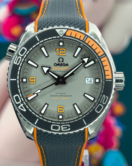 No Reserve - 2020 Omega Seamaster Planet Ocean 600M 43.5MM Grey Dial Rubber Strap (215.92.44.21.99.001)