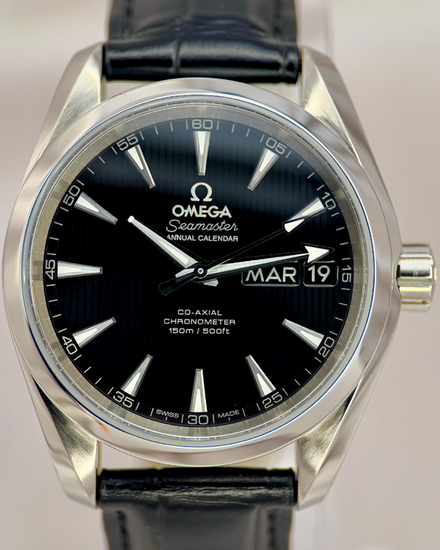 2020 Omega Seamaster Aqua Terra 150M 38.5MM Black Dial Leather Strap (231.13.39.22.01.001)