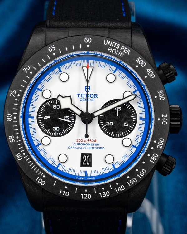 2025 Tudor Black Bay Chrono "Carbon 25" L.E. 42MM White Dial Leather Strap (79377KN)