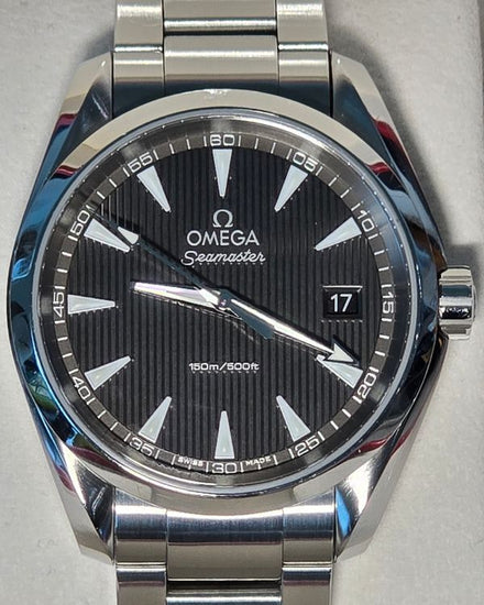 2014 Omega Seamaster Aqua Terra 150M 38.5MM Quartz Grey Dial Steel Bracelet (231.10.39.60.06.001)